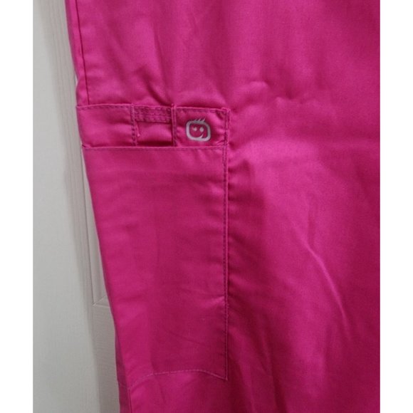 NWT Women's WonderWink Wonder Work Pink Scrub Bottoms Pants Style 500A Sz Small - Picture 3 of 13